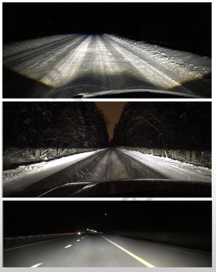 Противотуманные лазерные фары с границей света на Приору, Газель, Шевроле Нива