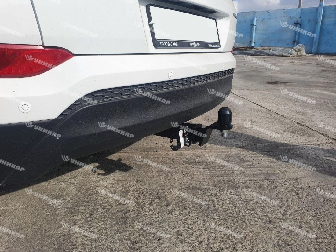 Фаркоп "Уникар" Hyundai Tucson III поколение (дорест.) Kia Sportage IV поколение (дорест.)  (шар E)
