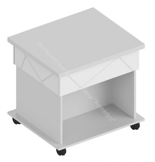 Стол журнальный раскладной "Сандра" Белый лофт