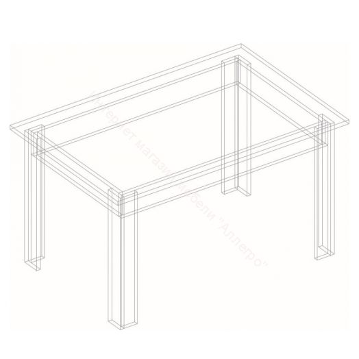 Стол обеденный "Мега" Айрон Рок