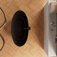 Черная ванна Frank F6123 схема 2