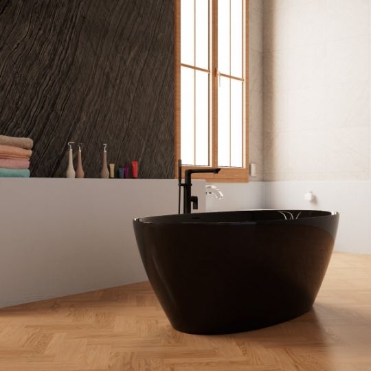 Черная ванна Frank F6123 схема 3