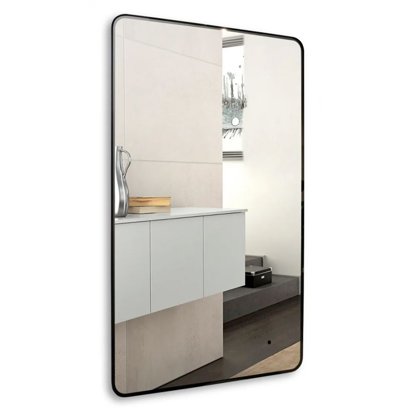 Зеркало AZARIO INCANTO 600х1000 бесконтактный сенсорный выключатель, подсветка с диммером, цвет черный (LED-00002538)