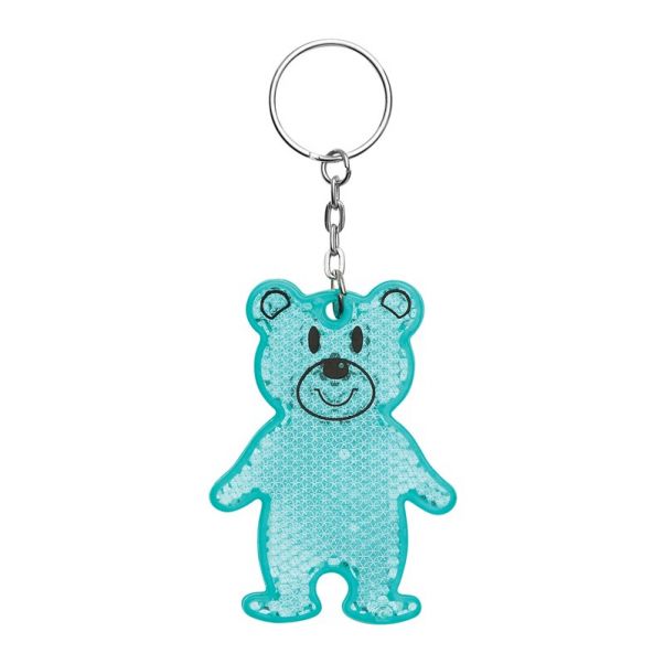 Брелок светоотражатель Teddy бирюзовый