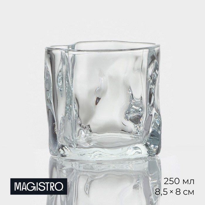 Стакан Magistro IceBar. Ice, 250 мл, стекло, прозрачный