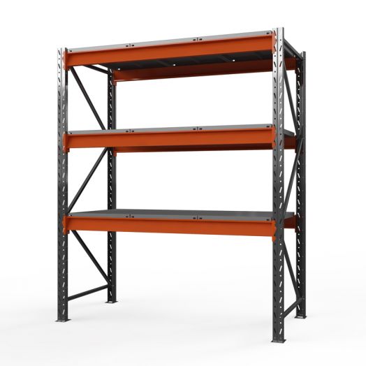 Стеллаж металлический Оптима, 3500x1250x785 мм.