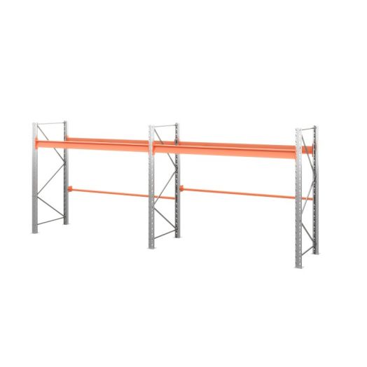 Две секции стеллажа металлического паллетного , 1 ярус