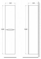 Шкаф подвесной с двумя распашными дверцами с доводчиками BelBagno ACQUA-1600-2A-SC-P схема 13