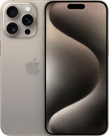 Смартфон Apple iPhone 15 Pro Max 1TБ, Dual nano SIM, Натуральный титан HK