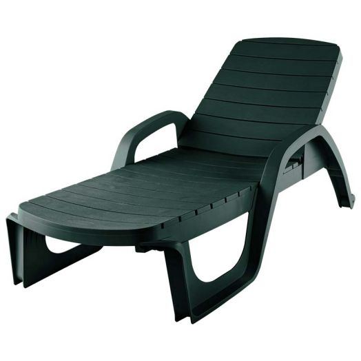 Y055 Шезлонг Прованс (1900х700х320мм) Тёмно-зелёный (оптом от 20 шт.)