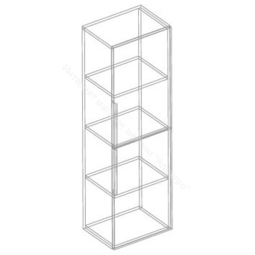 Пенал 2-ств "Моника" Белый Лофт/Айрон Рок