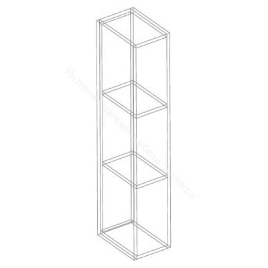 Стеллаж малый "Моника" Тёмно серый