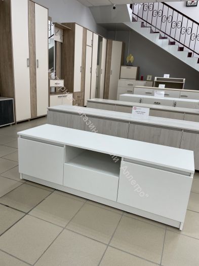 Тумба ТВ "Бьянко" 1400 Белый лофт