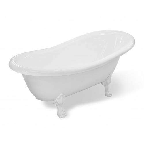 Изображение Классическая ванна на ножках из литьевого мрамора Эстет Марсель 160x80 см  ФР-00011772