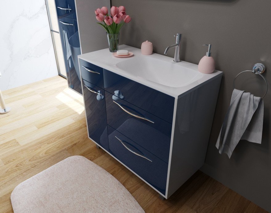 Напольная тумба с раковиной Эстет Barcelona 90 ФР-00003599 ФОТО