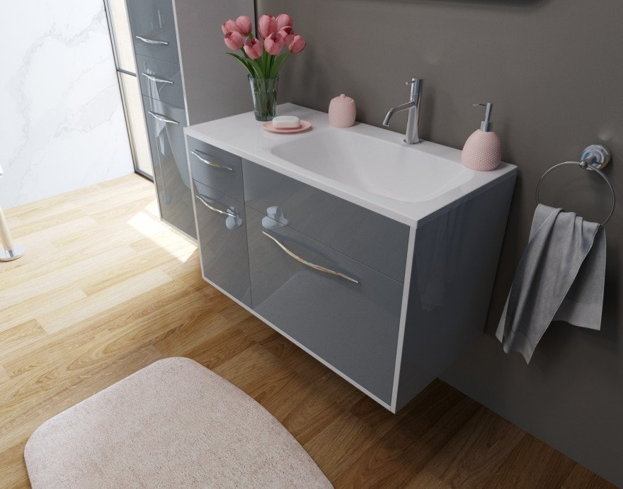 Напольная тумба с раковиной Эстет Barcelona 90 ФР-00003593 ФОТО