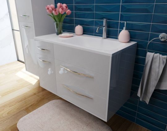 Напольная тумба с раковиной Эстет Barcelona 90 ФР-00003595 схема 4