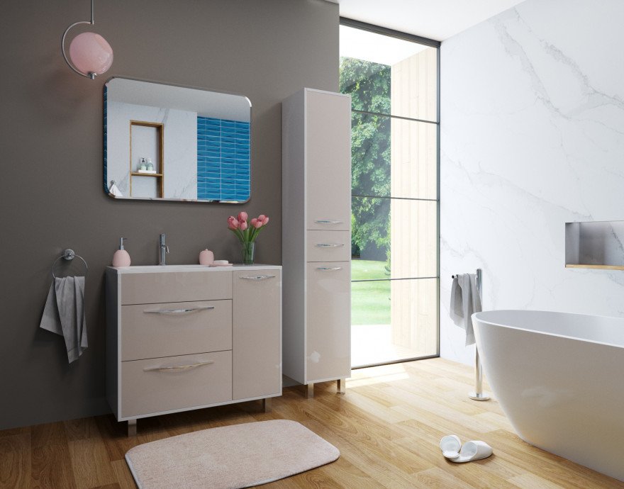 Напольный шкаф-пенал Эстет Barcelona 35 ФР-00003590 ФОТО