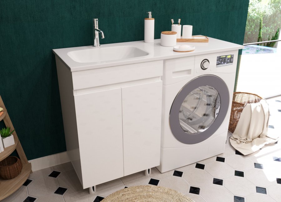 Напольная тумба с раковиной Эстет Barcelona Luxe 120 ФР-00007065 ФОТО