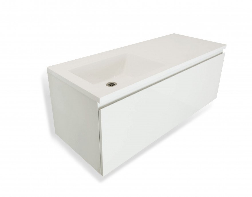 Подвесная тумба с раковиной Эстет Dallas Luxe 115 ФР-00002302 ФОТО