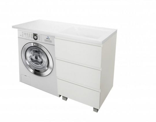 Напольная тумба с раковиной Эстет Dallas Luxe 130 ФР-00002270 схема 5