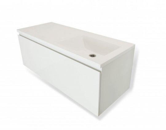 Подвесная тумба с раковиной Эстет Dallas Luxe 130 ФР-00002274 схема 5