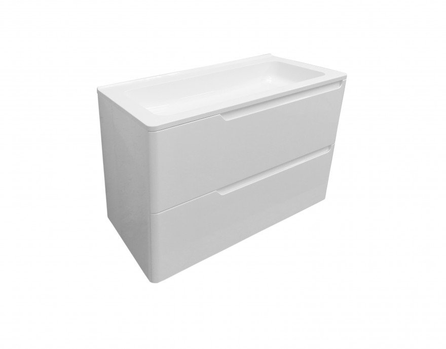 Подвесная тумба с раковиной Эстет Kare Luxe 70 ФР-00005718 ФОТО