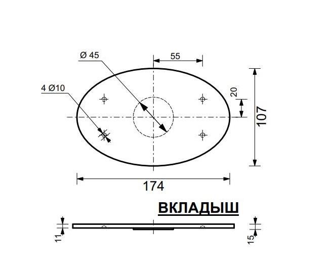 Вкладыш к раковине "Bali silk"ФР-0001578 ФОТО