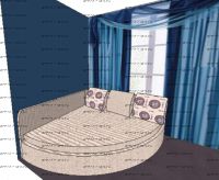 Кровать закругленная Амстердам Eva