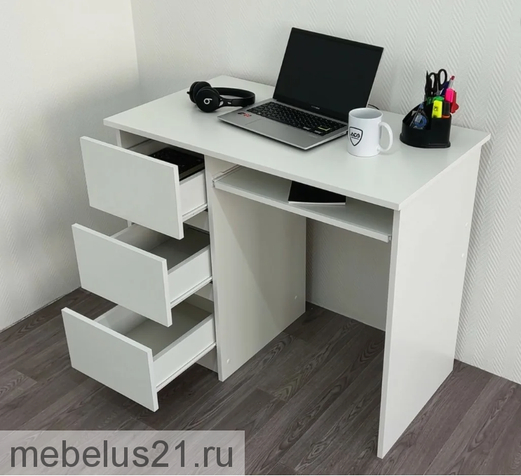 Стол письменный Норд 2 Белый