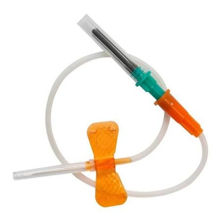 Катетер-бабочка, соединенный с луер-адаптером 25Gх3/4, 0,5х19, 190 мм, Yancheng