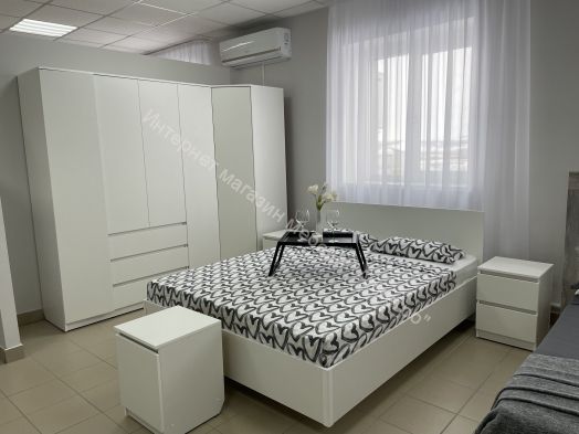 Шкаф угловой "Бьянко" Белый лофт