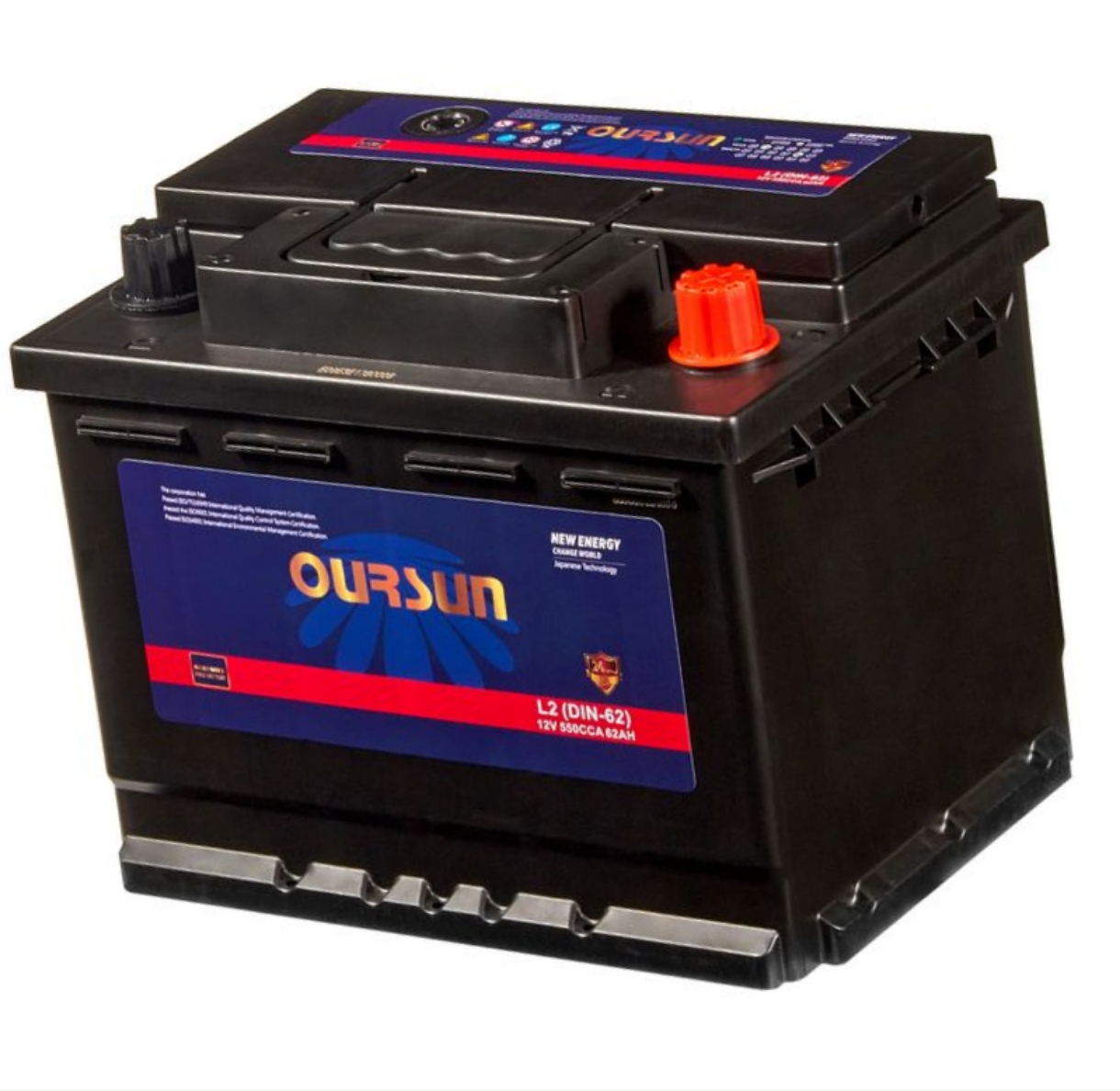 АКБ OURSUN DIN-62 62Ач 550A L2