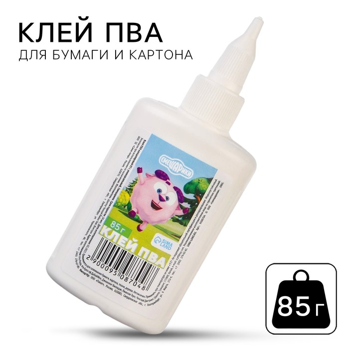 Клей ПВА 85г, Смешарики