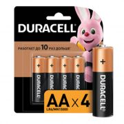 Батарейка Duracell Basic (Б0026815) АА пальчиковая LR6 1,5 В (4 шт.)