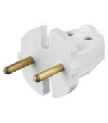 Вилка бытовая прямая 6 А 220 В IP20