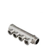 Коллектор Valtec (VTc.550.N.0604) 1 ВР(г) х 4 выхода 1/2 ВР(г) х 1 НР(ш)