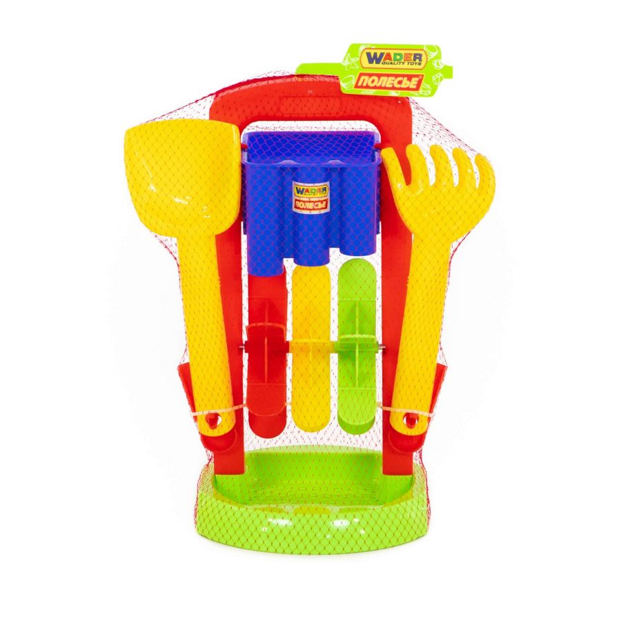 Набор №413: песочная мельница №4, лопатка №31, грабельки №31