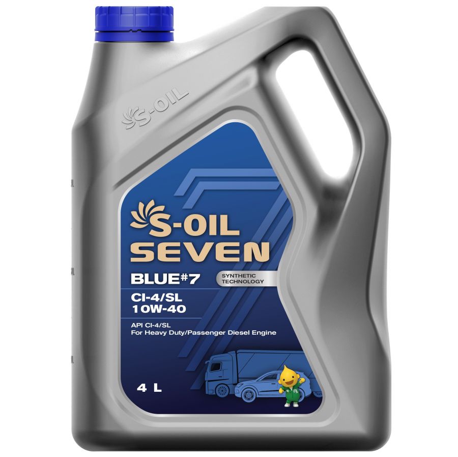 S-OIL 7 BLUE #7 CI-4/SL 10W-40, 4л