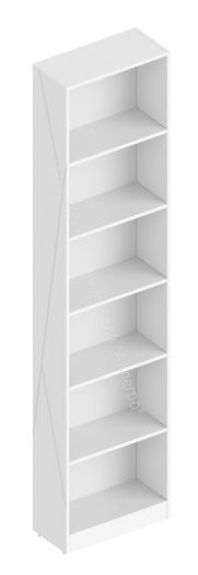 Стеллаж боковой "Сандра" Белый лофт