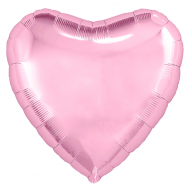 Шар (18/45) Сердце Нежно-Розовый