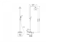 Душевая колонна Cisal Roadster RRC83010 схема 2