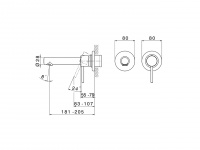 Смеситель для раковины Cisal Nuova City CV005510/CV005511/CV005512 схема 4