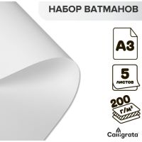 Набор ватманов чертёжных А3, 200 г/м?, 5 листов