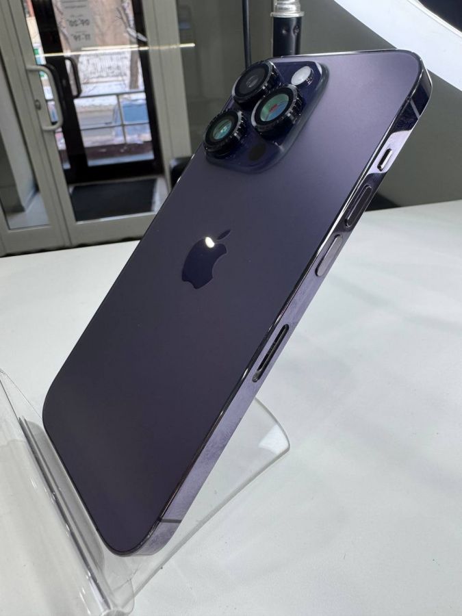 Apple iPhone корпус 14 Pro в сборе со шлейфами, стеклом камеры оригинал с разбора (снятый) идеал фиолетовый