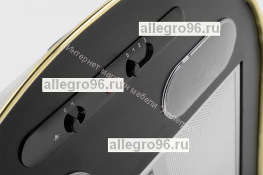 Вытяжка ELIKOR Эпсилон 50П-430-П3Л (КВ II М-430-50-58) черный/золотой кант