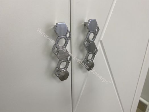 Шкаф 2-ств. с ящиком и 2-мя штангами "Сандра" 700 Белый лофт