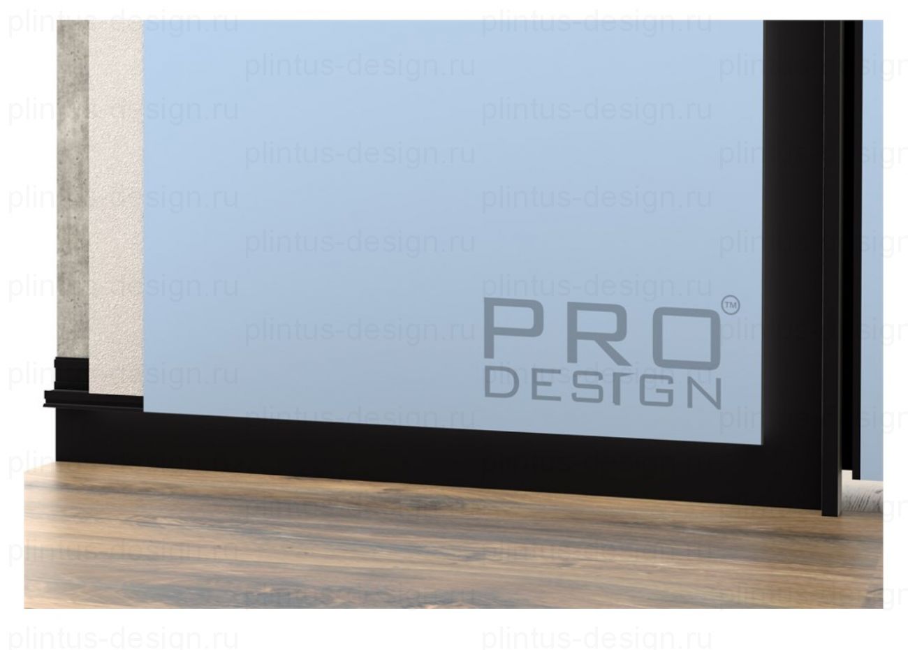 Pro Design 1296 теневой плинтус чёрный