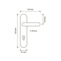 Ручка на планке Linea Brilliant Crystal 1531 PL схема