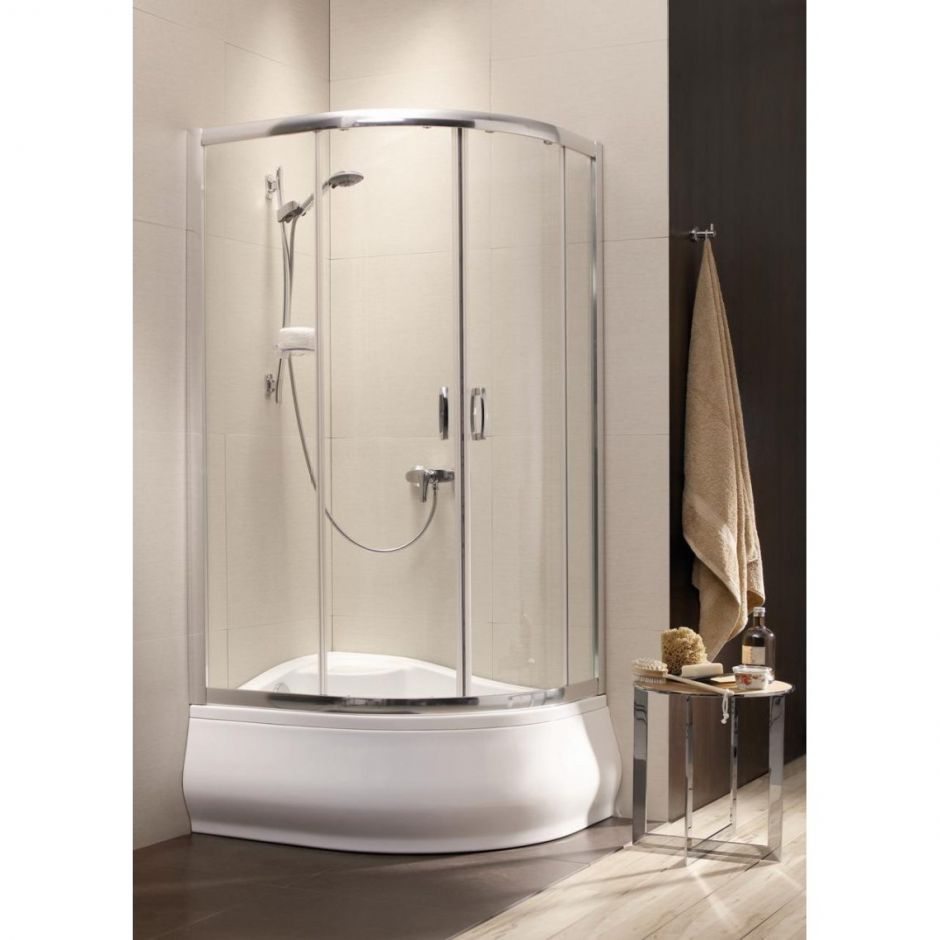 Изображение Душевое ограждение Radaway Premium Plus E 1700 на поддоне хром 120х90 см
